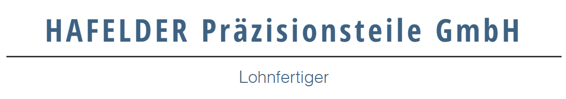 HAFELDER Präzisionsteile GmbH Logo