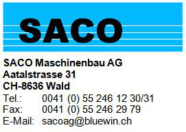 SACO Maschinenbau AG Logo