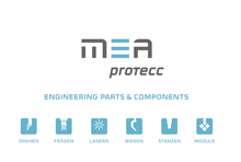 MEA-proTecc GmbH Engineering parts + components Logo