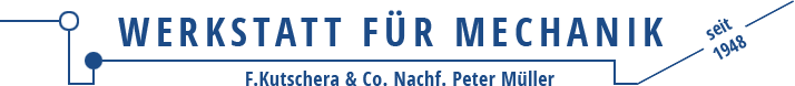 F. Kutschera & Co. Werkstatt für Mechanik Logo