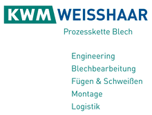 KWM Karl Weisshaar Ing. GmbH Prozesskette Blech Blechbearbeitung Logo